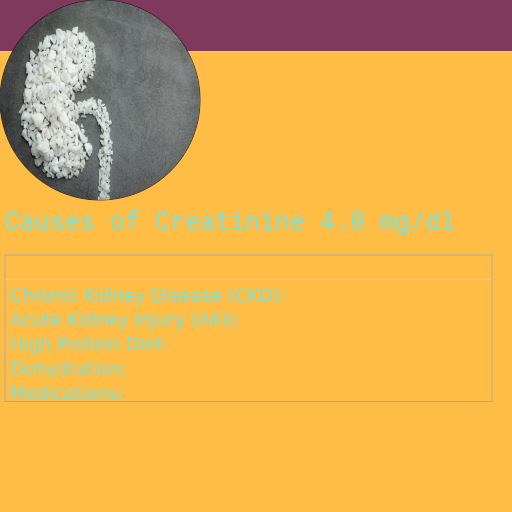 Causes of Creatinine 4.0