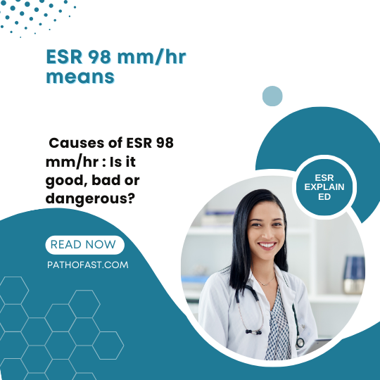 ESR 98 mm/hr means : is it normal, good, bad or dangerous?