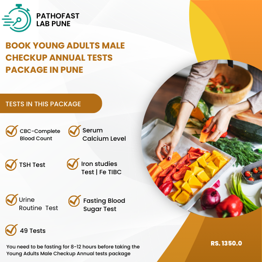 Book Young Adults Male Checkup Annual in Pune Now.