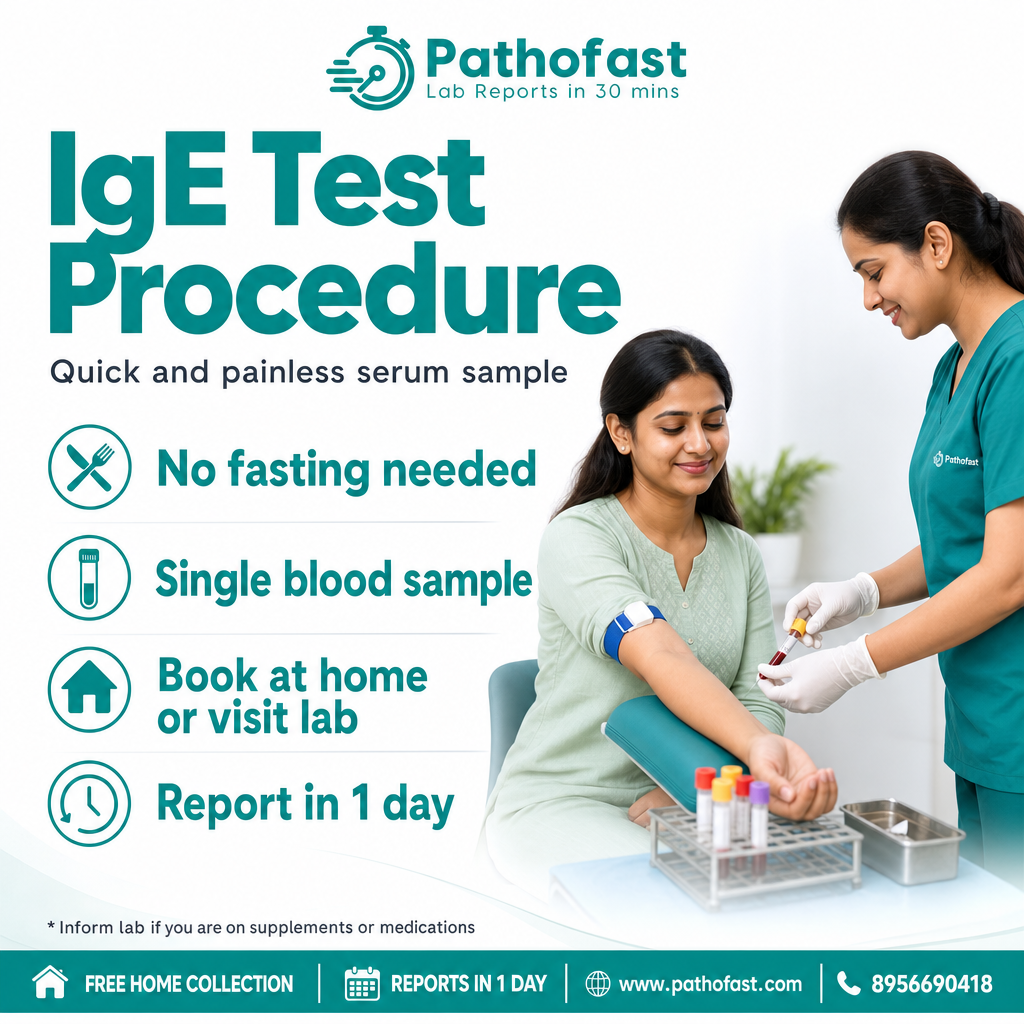 IgE Test procedure - Pathofast Lab Pune