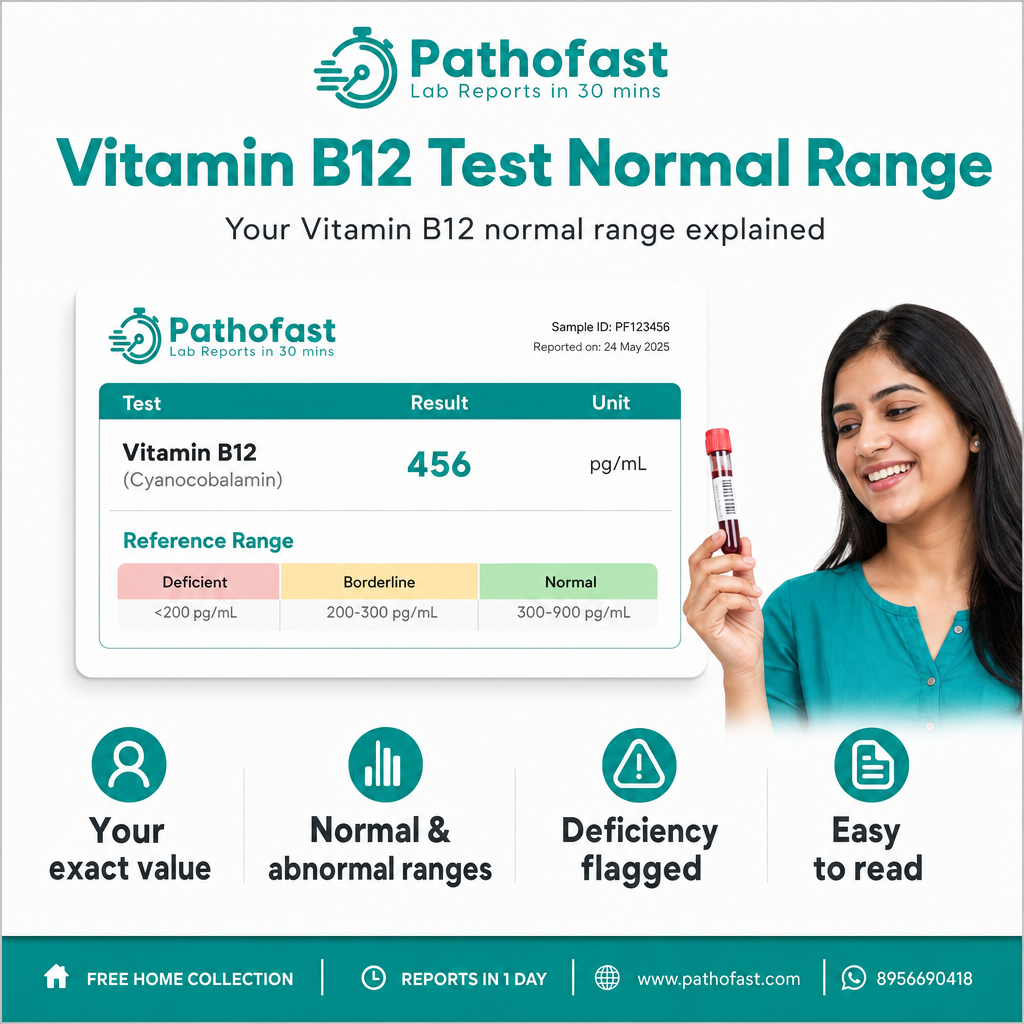 What is included in a Vitamin B12 Test report - Pathofast Lab Pune